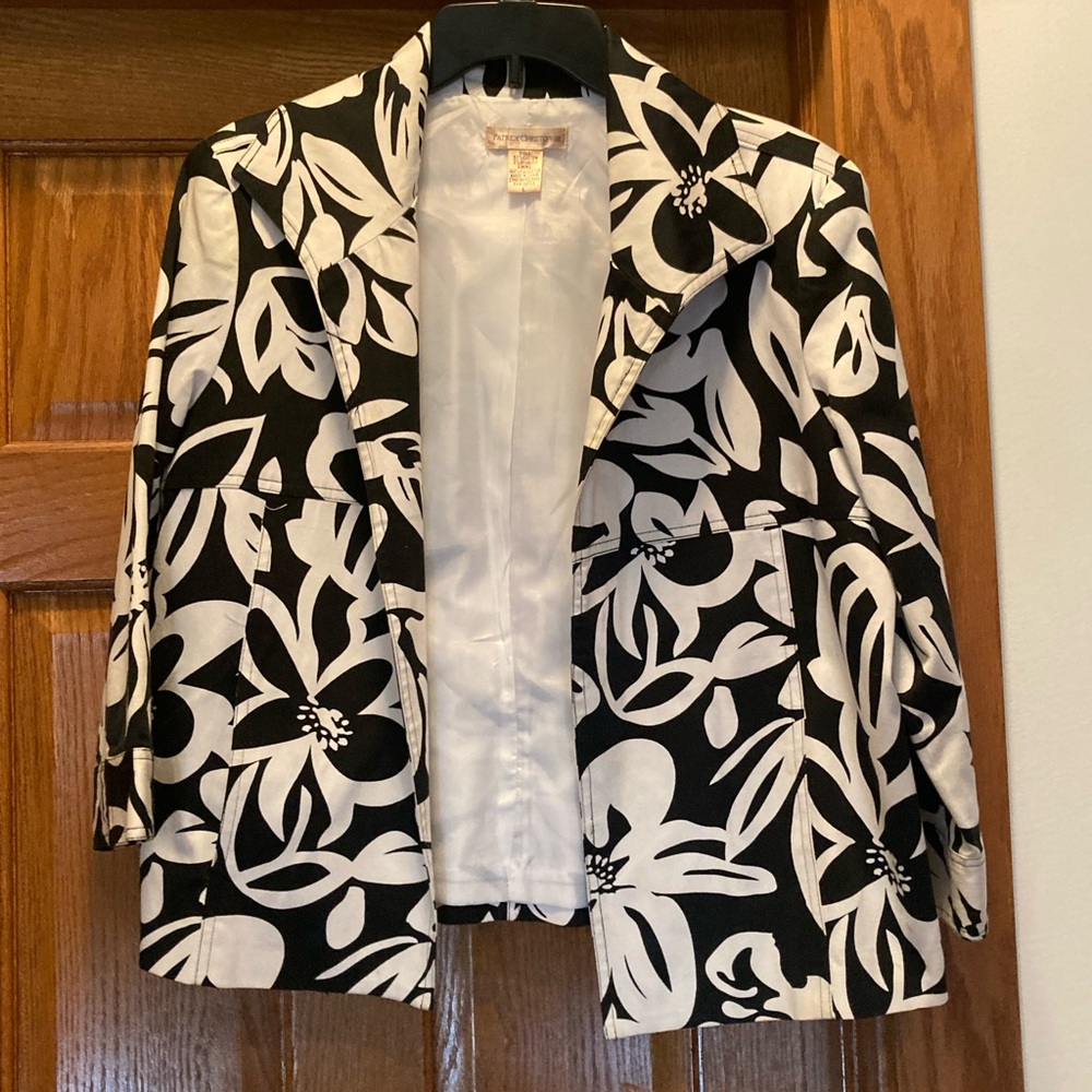 White and black jacket